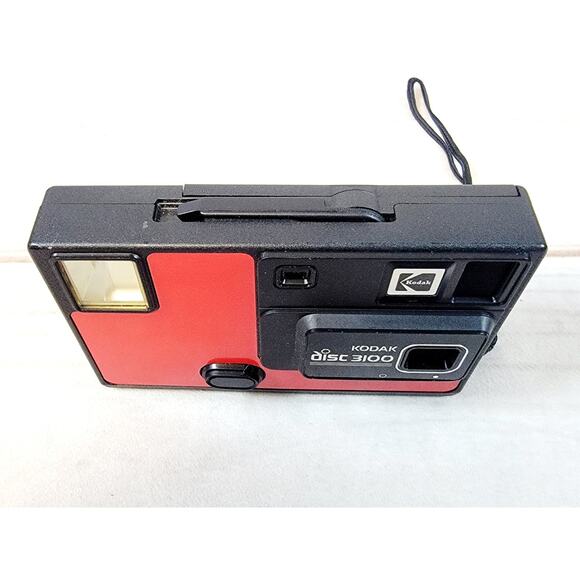 Kodak Disc 3100 Red Black Demo Camera w/ Manual & Case - Picture 3 of 16